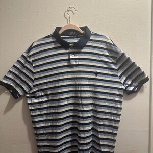 Navy and white Polo Ralph Lauren polo shirt #preppy